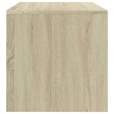 VidaXL Nachtkastjes 2 st 40x30x30 cm bewerkt hout sonoma eikenkleurig