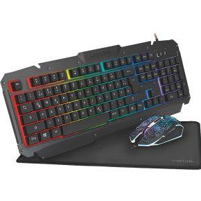 LogiLink ID0185 toetsenbord USB QWERTY Engels Zwart