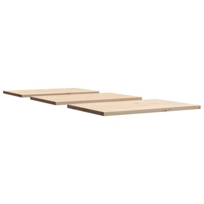 Tafelbladen 3 st rechthoekig 80x53x2,5 cm massief grenenhout