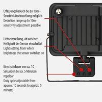Brennenstuhl LED buitenlamp JARO 7060 P met infrarood bewegingsmelder 5800lm, 50W, IP65 - 1171250542 - thumbnail