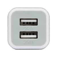 Caruba USB Dual Car Charger, Wit - thumbnail