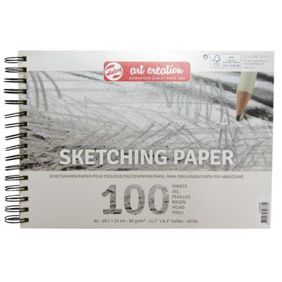 Schetspapier talens art creation 90gr a4 grijs | 3 stuks