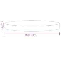 Tafelblad rond 40x3 cm massief grenenhout wit - thumbnail