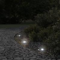 VidaXL Buitengrondverlichting rond 10,5x10,5 cm gietaluminium zwart - thumbnail