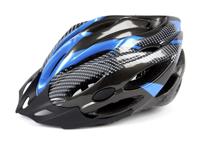 Mirage helm uni 54-58cm, vizier, zwart/blauw - thumbnail