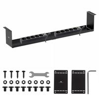 Maclean compacte kabelgoot voor onder het bureau, max. belasting 5kg, zwart, MC-107 B - thumbnail