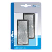 ProPlus reflectoren met grondplaat 85x39mm zelfklevend wit 2st. in blister - thumbnail