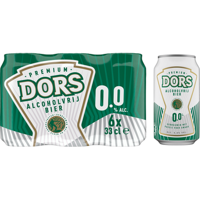 Dors Alcoholvrij Bier 0.0% Blik 6 x 330 ML bij Jumbo - thumbnail