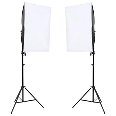 VidaXL Fotostudioset met verlichtingsset en achtergrondscherm VidaXL Fotostudioset met verlichtingsset en achtergrondscherm