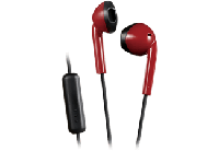 JVC HA-F19M-RB-E oordopjes met headsetfunctie (kleur rood x zwart) - thumbnail