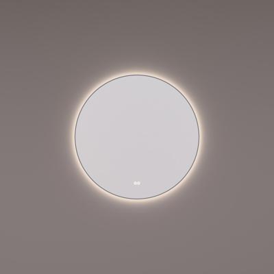 Spiegel Hipp Design SPV 13500 Rond Met Verlichting Incl. Spiegelverwarming en Gunmetal Frame (Alle Maten)