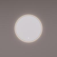 Spiegel Hipp Design SPV 13500 Rond Met Verlichting Incl. Spiegelverwarming en Gunmetal Frame (Alle Maten) - thumbnail