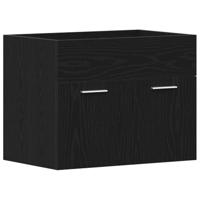 Wastafelkast 60x38,5x46 cm bewerkt hout zwart eikenkleurig - thumbnail