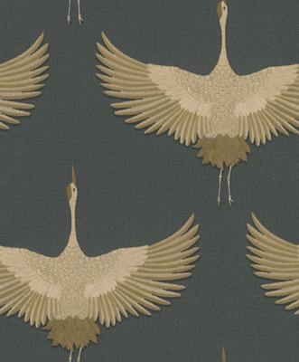 Marburg Kumano; The New Design Book Behang met kraanvogels - 34532