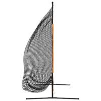 VidaXL Golftrainingsnet 215x107x216 cm polyester zwart en oranje - thumbnail