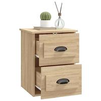 Nachtkastje wandgemonteerd 41,5x36x53 cm sonoma eikenkleurig - thumbnail