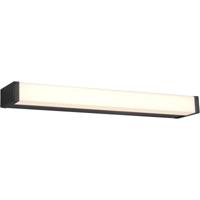 LED Wandlamp 6W - Warm Wit 3000K - Spatwaterdicht IP44 - Mat Zwart Aluminium - thumbnail