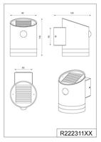 Trio Solar muurlampSalta met sensor - R22231107 - thumbnail