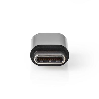 USB-Adapter | USB 2.0 | USB-C Male | USB Micro-B Female | 480 Mbps | Vernikkeld | Zwart