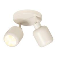 2-spot Mosi E14 - beige metaal - Ø11x24 cm - Leen Bakker - thumbnail