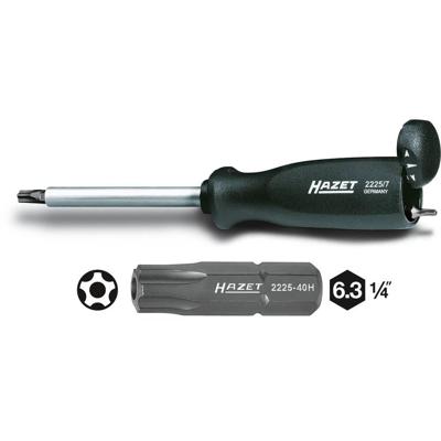 HAZET 5-sterren-bit 2225-15H · 1/4 inch (6,3 mm) zeskant massief · Binnen-5-ster-profiel met tap · SW 15H HAZET 5-sterren-bit 2225-15H · 1/4 inch (6,3 mm) zeskant massief · Binnen-5-ster-profiel met tap · SW 15H