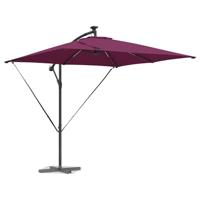 Cantilever Banana Parasol Bordeauxrood 249 x 249 x 250 cm - thumbnail