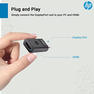 HP Inc. F3W43AA HDMI Adapter [1x HDMI-bus - 1x DisplayPort stekker] Meerdere kleuren 0 mm
