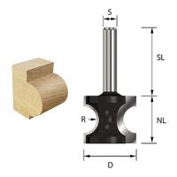 ENT HM kraalprofielfrees R3.2, Kolf 8mm - 7914441 - thumbnail