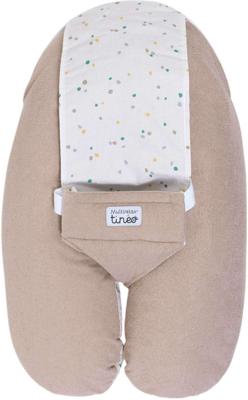 3-in-1 zwangerschapskussen - TINEO - MULTIRELAX - Badstof - Hazelnoot / Polka Dot