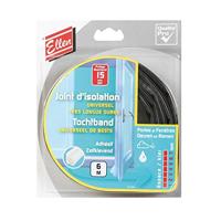 Ellen siliconen tochtband - Universeel - 6 m - zwart zelfklevend - thumbnail