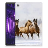 Lenovo Tab M10 Plus Back Case Paarden - thumbnail