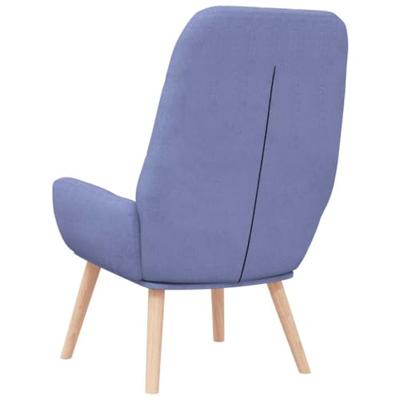 Relaxstoel stof jeansblauw