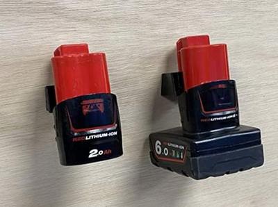 StealthMounts BM-MW12-BLK-6-BLK Accuhouder voor Milwaukee M12 | Zwart | 6-pack - BM-MW12-BLK-6-BLK StealthMounts BM-MW12-BLK-6-BLK Accuhouder voor Milwaukee M12 | Zwart | 6-pack - BM-MW12-BLK-6-BLK