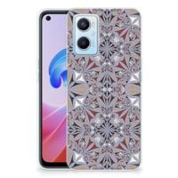 OPPO A96 | OPPO A76 | TPU | Siliconen hoesje | Flower Tiles - thumbnail