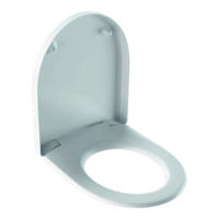 Geberit Renova Plan closetzitting afneembaar met softclose met bevestiging van boven wit 573085000 - thumbnail