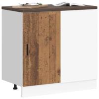 Onderkast Lyon bewerkt hout oud houtkleurig - thumbnail