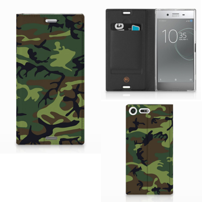 Sony Xperia XZ Premium Hoesje met Magneet Army Dark Sony Xperia XZ Premium Hoesje met Magneet Army Dark