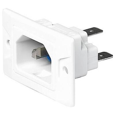Schurter 3-134-903 Apparaatstekker (koud) Stekker, recht Totaal aantal polen: 2 10 mA Wit 1 stuk(s)