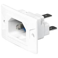 Schurter 3-134-903 Apparaatstekker (koud) Stekker, recht Totaal aantal polen: 2 10 mA Wit 1 stuk(s) - thumbnail