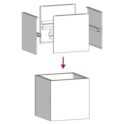 Plantenbak 40x40x40 cm gegalvaniseerd staal Plantenbak 40x40x40 cm gegalvaniseerd staal