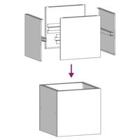 Plantenbak 40x40x40 cm gegalvaniseerd staal - thumbnail