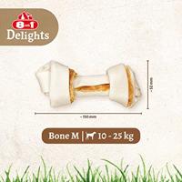 8in1 Delights Chicken, gezond hondenkauwbot met hoogwaardige kip gewikkeld in runderhuid, verschillende maten voor kleine, middelgrote en grote honden - thumbnail