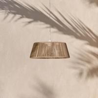 Kave Home Lampenkap 'Aldet' Geweven touw, 46cm, kleur Grijs - thumbnail