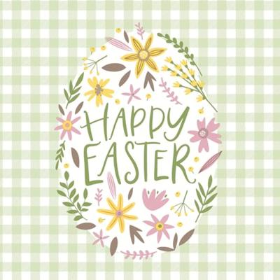 Creativ Company Servetten, happy easter, afm 33x33 cm, 20 stuk/ 1 doos