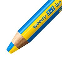 STABILO woody 3 in 1 duo - multitalent kleurpotlood - set 5 st. + puntenslijper - thumbnail