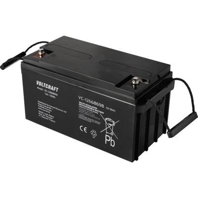 VOLTCRAFT VC-12668698 Loodaccu 12 V 80 Ah Loodvlies (AGM) (b x h x d) 350 x 179 x 167 mm Onderhoudsvrij, Geringe zelfontlading