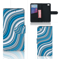 Huawei Ascend P8 Lite | Telefoon Hoesje | Waves Blue - thumbnail