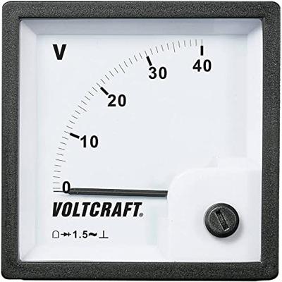 VOLTCRAFT AM-72x72/40V AM-72x72/40V Analoog inbouwmeetinstrument AM-72x72/40 V 40 V Draaispoel VOLTCRAFT AM-72x72/40V AM-72x72/40V Analoog inbouwmeetinstrument AM-72x72/40 V 40 V Draaispoel