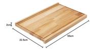 Metaltex beukenhouten plank 55x35x2 cm - thumbnail