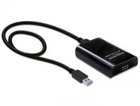 DeLOCK USB 3.0/HDMI USB 3.0-micro Zwart - thumbnail